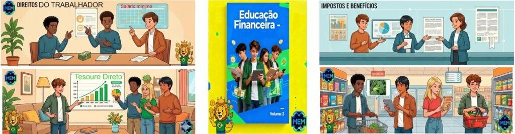 Dinheiro, Trabalho e Investimentos: Educação Financeira para Crianças e Adolescentes