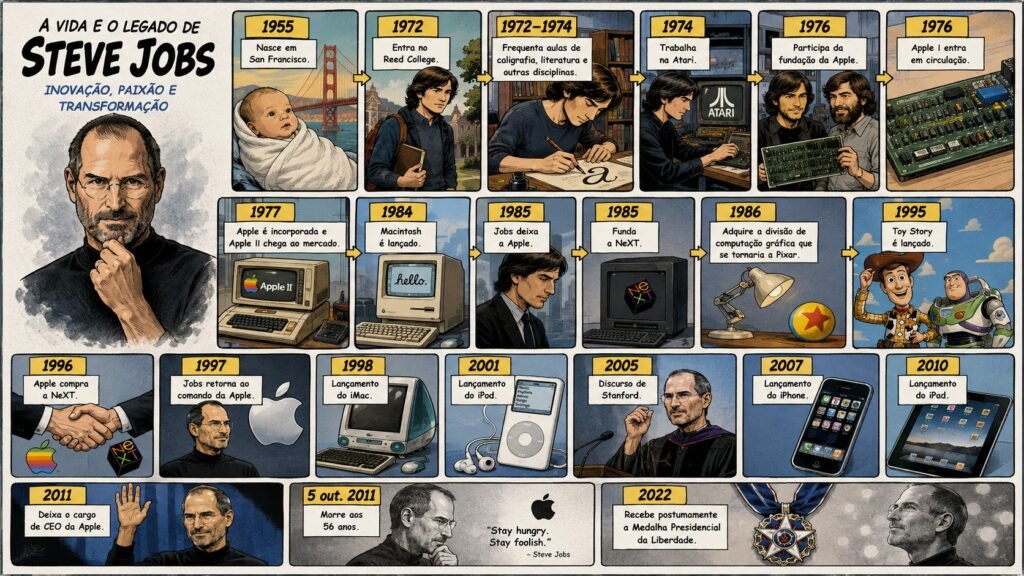Linha do tempo - Steve Jobs